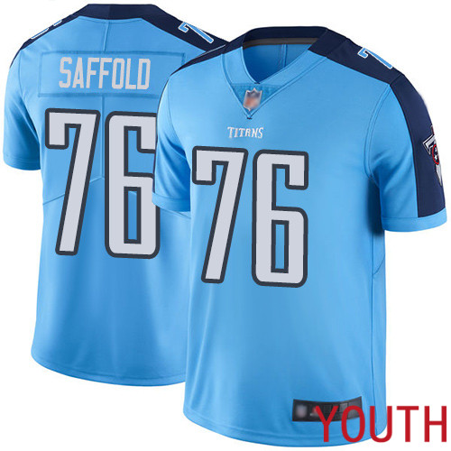 Tennessee Titans Limited Light Blue Youth Rodger Saffold Jersey NFL Football #76 Rush Vapor Untouchable->youth nfl jersey->Youth Jersey